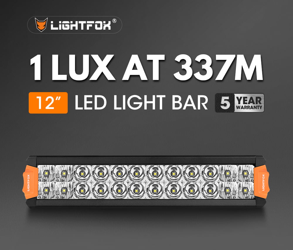 Lightfox Rigel Series 12inch LED Light Bar 1 Lux @ 337M IP68 8,320 Lumens