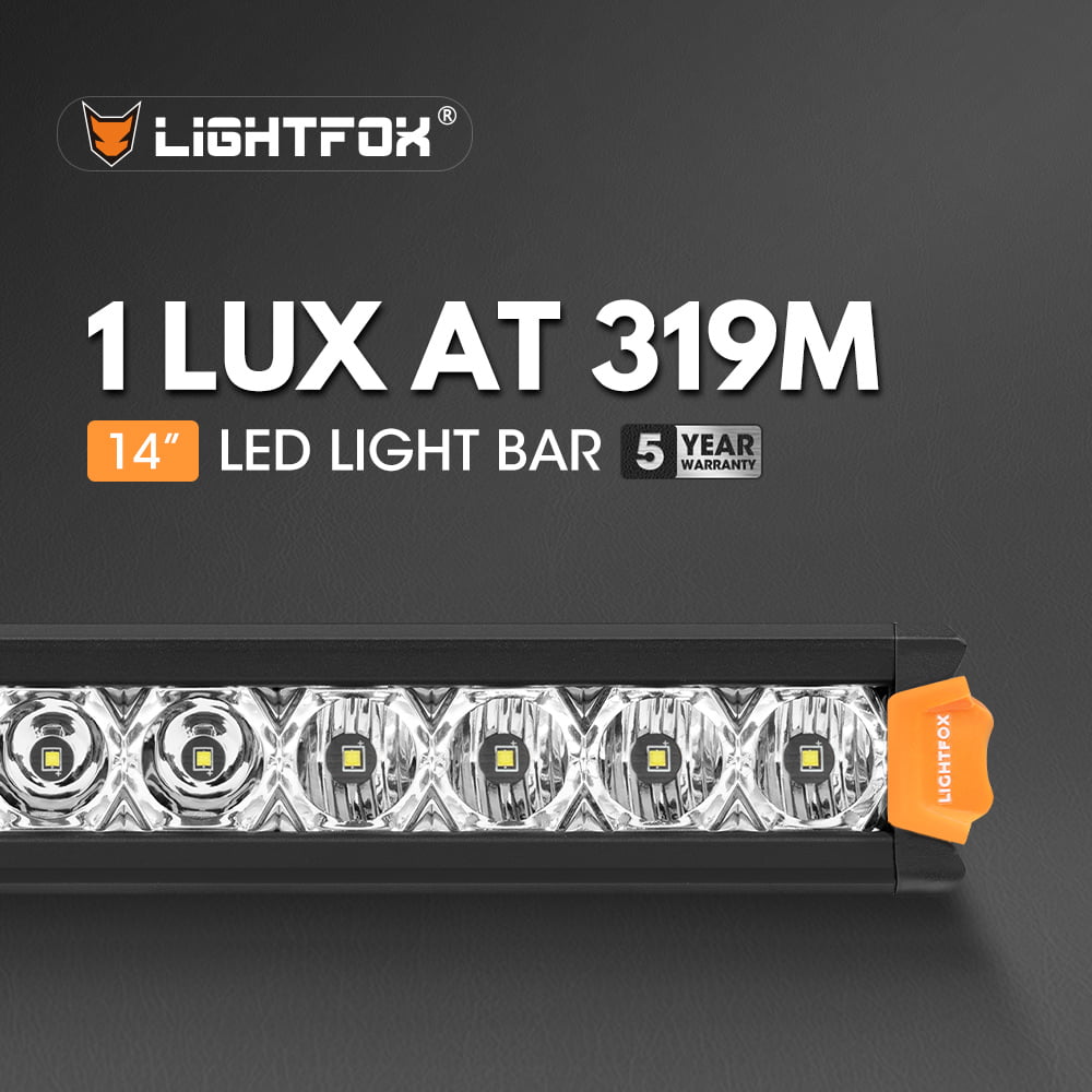 Lightfox Vega Series 14inch LED Light Bar 1 Lux @ 319M IP68 7,548 Lumens