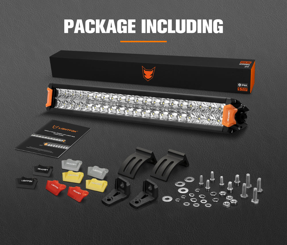 Lightfox Rigel Series 20inch LED Light Bar 1 Lux @ 416M IP68 9,001 Lumens