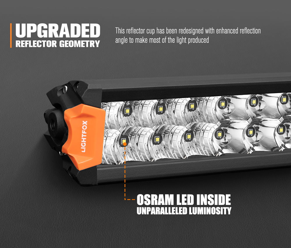 Lightfox Rigel Series 20inch Osram LED Light Bar 1Lux @ 590m 15,096 Lumens