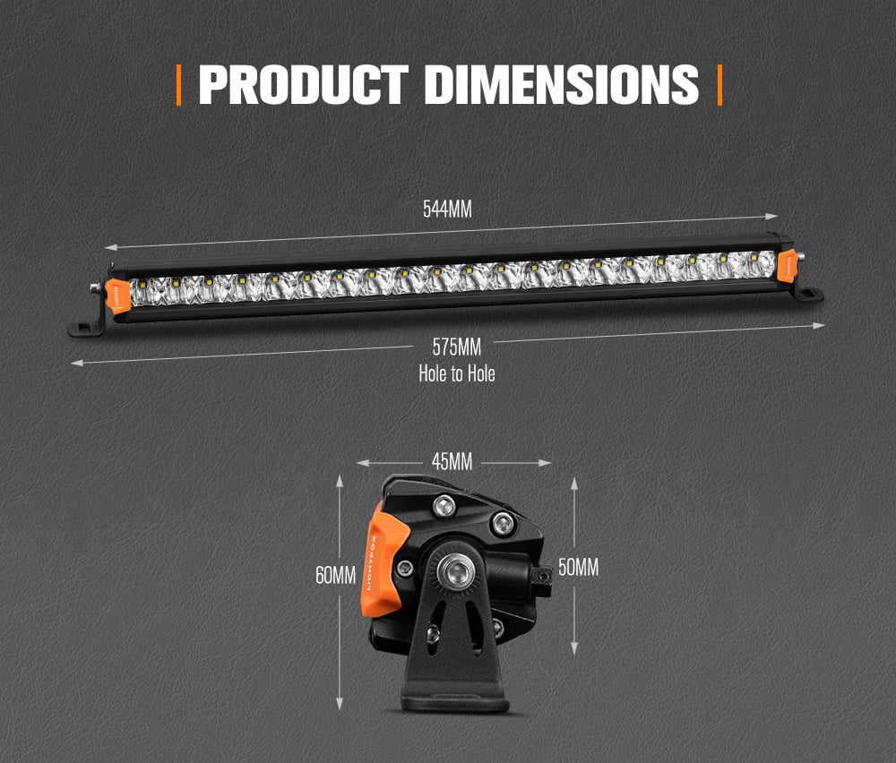 Lightfox Vega Series 20inch LED Light Bar 1 Lux @ 453M IP68 12,580 Lumens