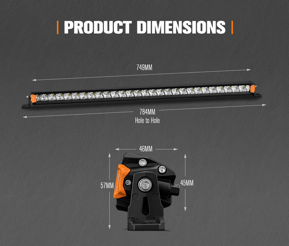 Lightfox Vega Series 28inch Osram LED Light Bar 1Lux @ 356m 10,358 Lumens