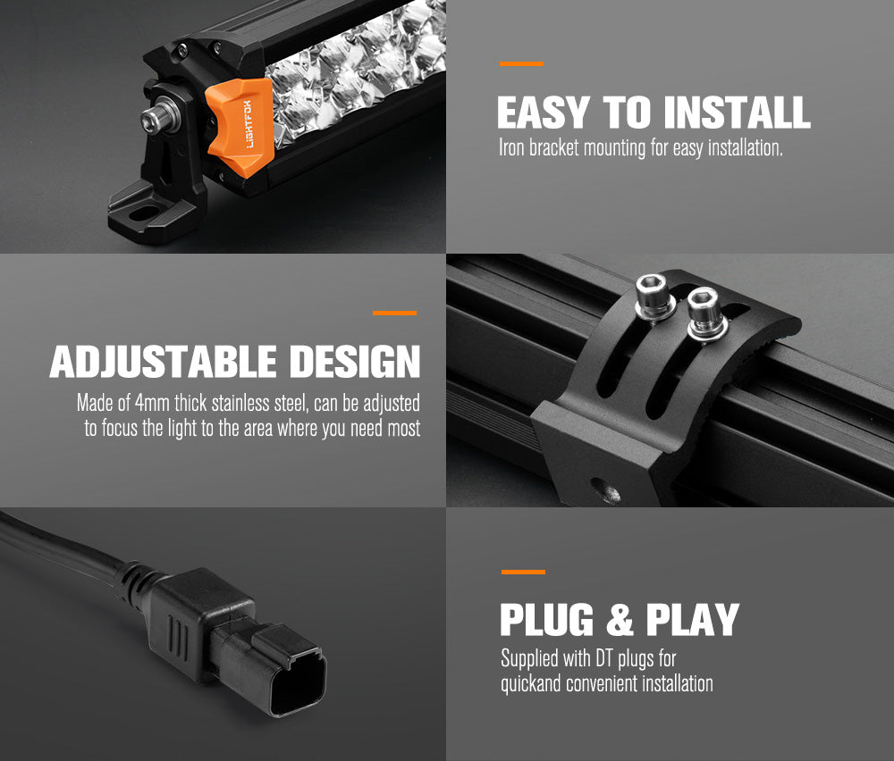 Lightfox Rigel Series 30inch Osram LED Light Bar 1Lux @ 479m 14,300 Lumens