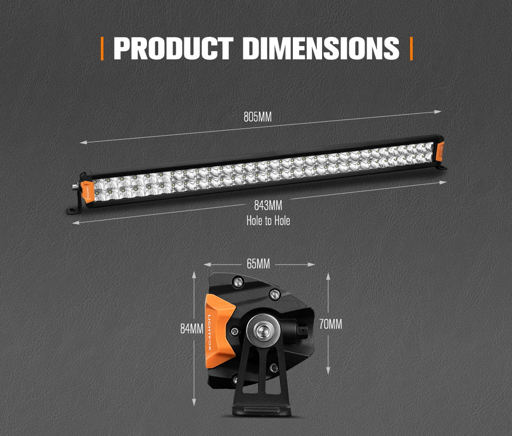 Lightfox Rigel Series 30inch LED Light Bar 1 Lux @ 612M IP68 22,644 Lumens