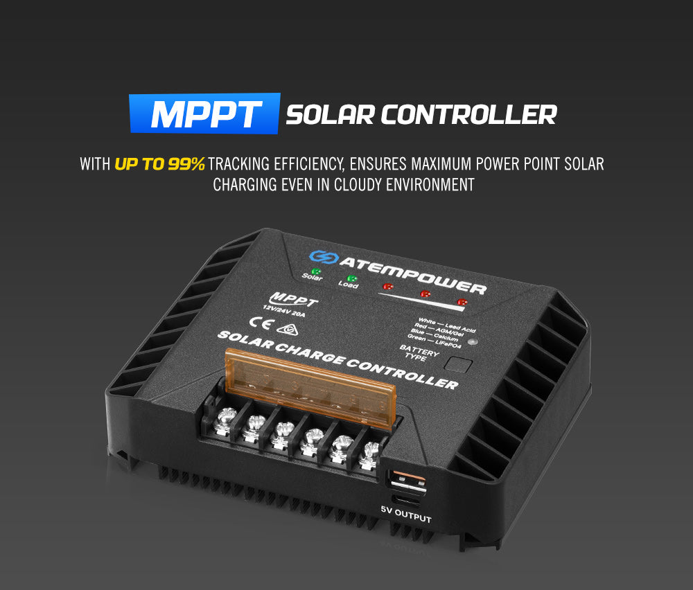 Atem Power 12V 300W Folding Solar Mat Flexible Blanket Solar Panel Kit Camping Charger