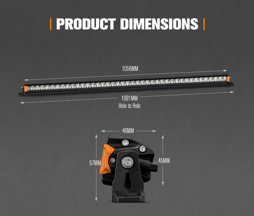 Lightfox Vega Series 40inch Osram LED Light Bar 1Lux @ 431m 14,475 Lumens