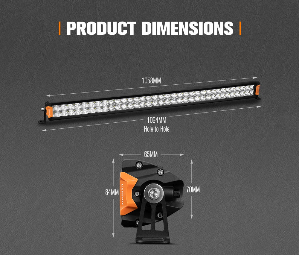 Lightfox Rigel Series 40inch LED Light Bar 1 Lux @ 694M IP68 30,192 Lumens