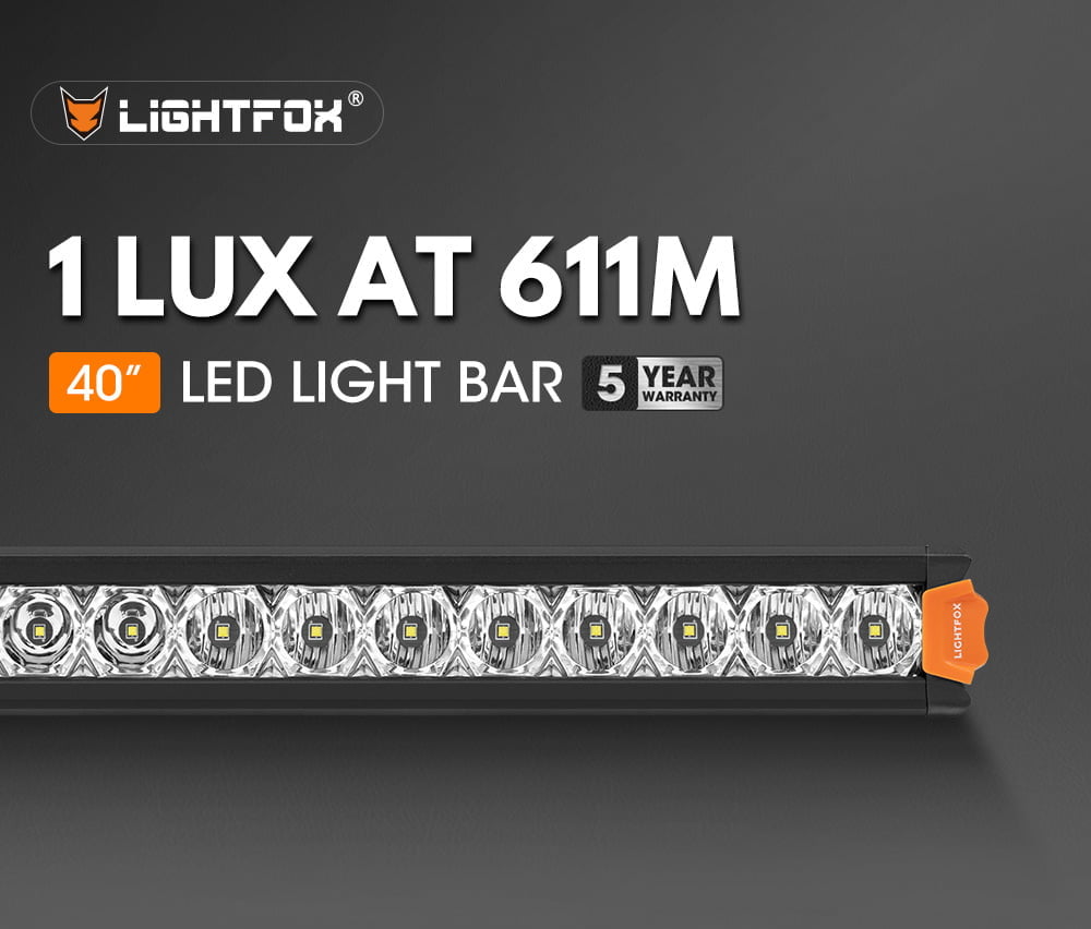 Lightfox Vega Series 40inch LED Light Bar 1 Lux @ 611M IP68 25,160 Lumens