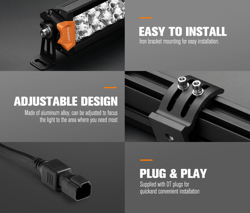 Lightfox Rigel Series 42inch LED Light Bar 1 Lux @ 1,285m IP68 21,281 Lumens