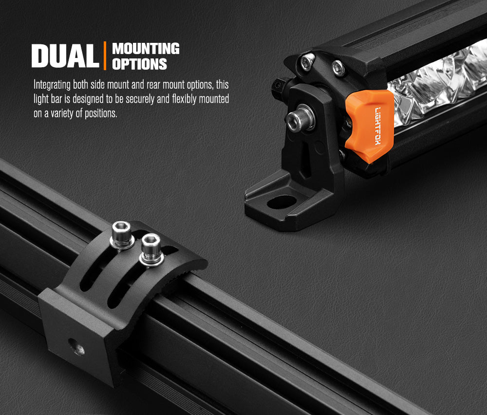 Lightfox Vega Series Pair 8inch Osram LED Light Bar 1Lux @349m 6,204 Lumens