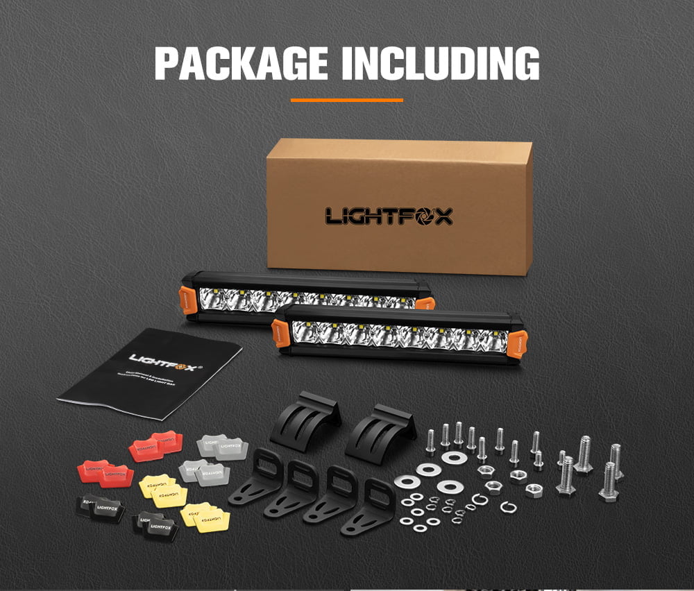 Lightfox Vega Series 8inch LED Light Bar 1 Lux @ 606m IP68 8,856 Lumens