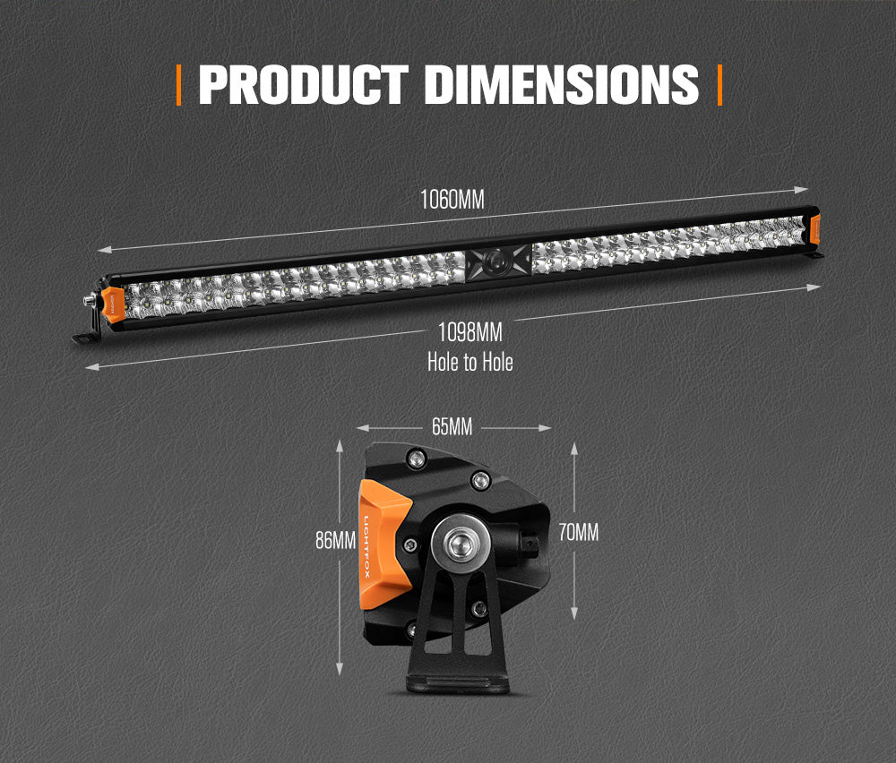 Lightfox Rigel Series 42inch LED Light Bar 1 Lux @ 1,285m IP68 21,281 Lumens