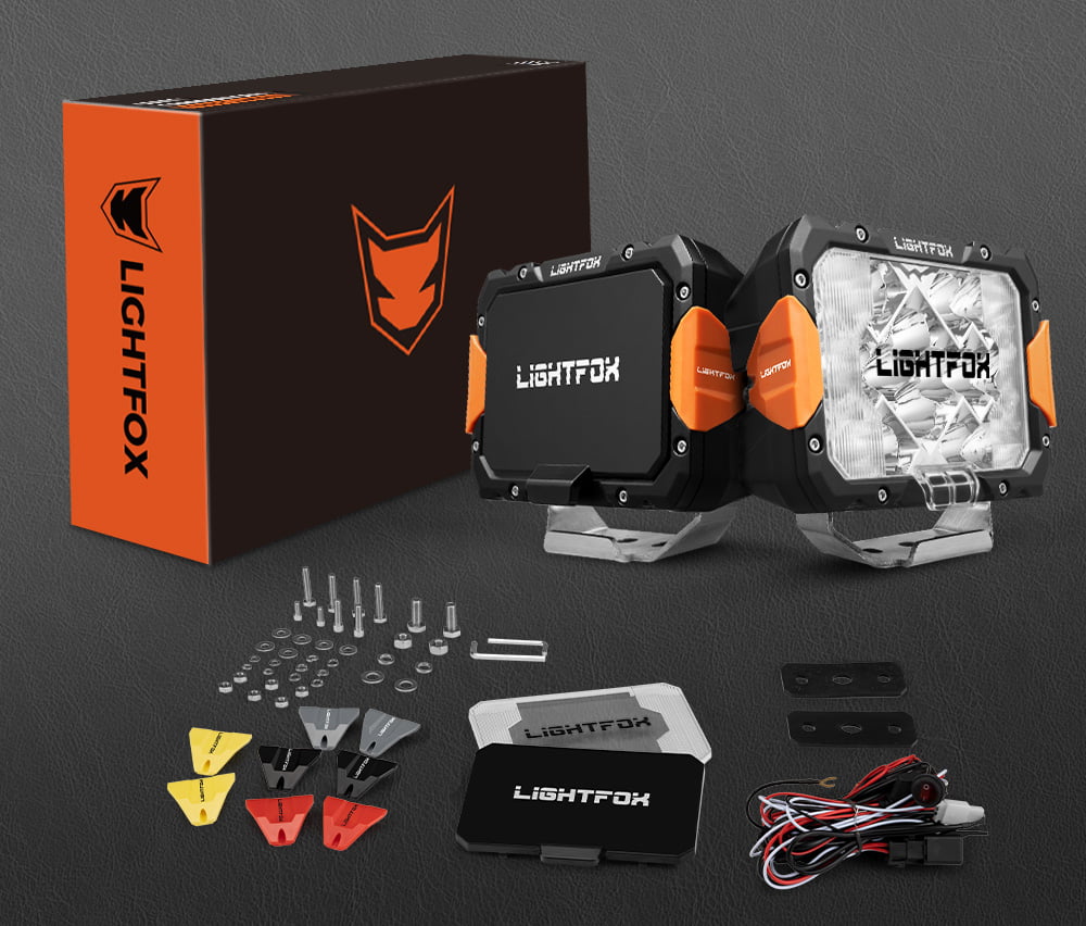 LIGHTFOX Pegasus Series 9inch Osram LED Driving Lights 1 Lux @906m 11,390 lumens