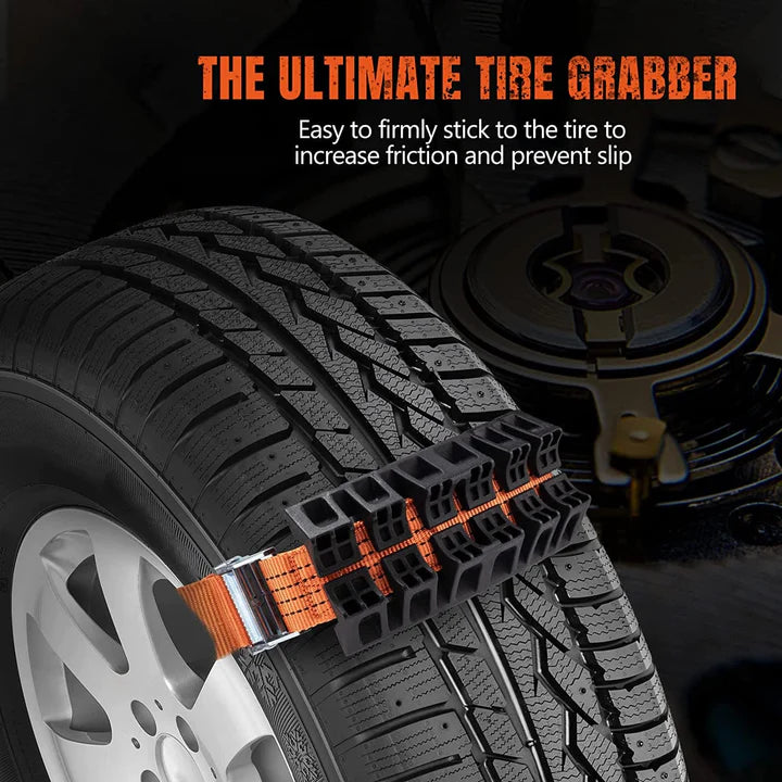 BUNKER INDUST 2Pcs 145cm Offroad Trucks SUV Car Mud Sand Emergency Tire Traction Tire Traction Device