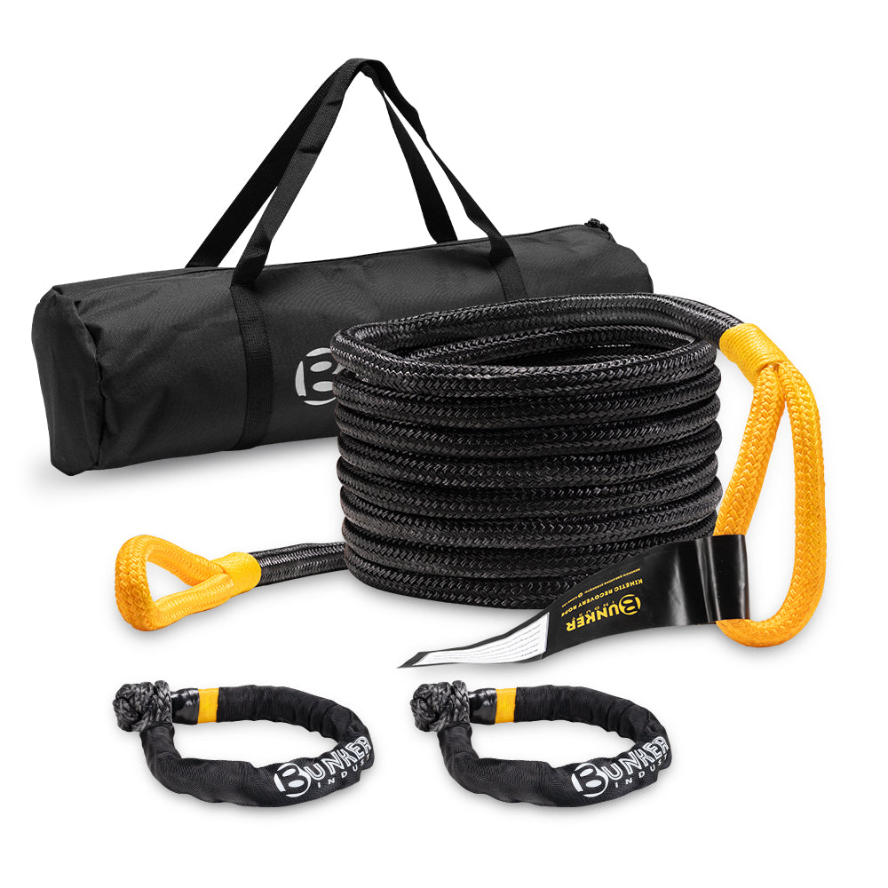 BUNKER INDUST 2Pcs Synthetic Soft Shackle Rope,1/2 Inch x 23 Inch