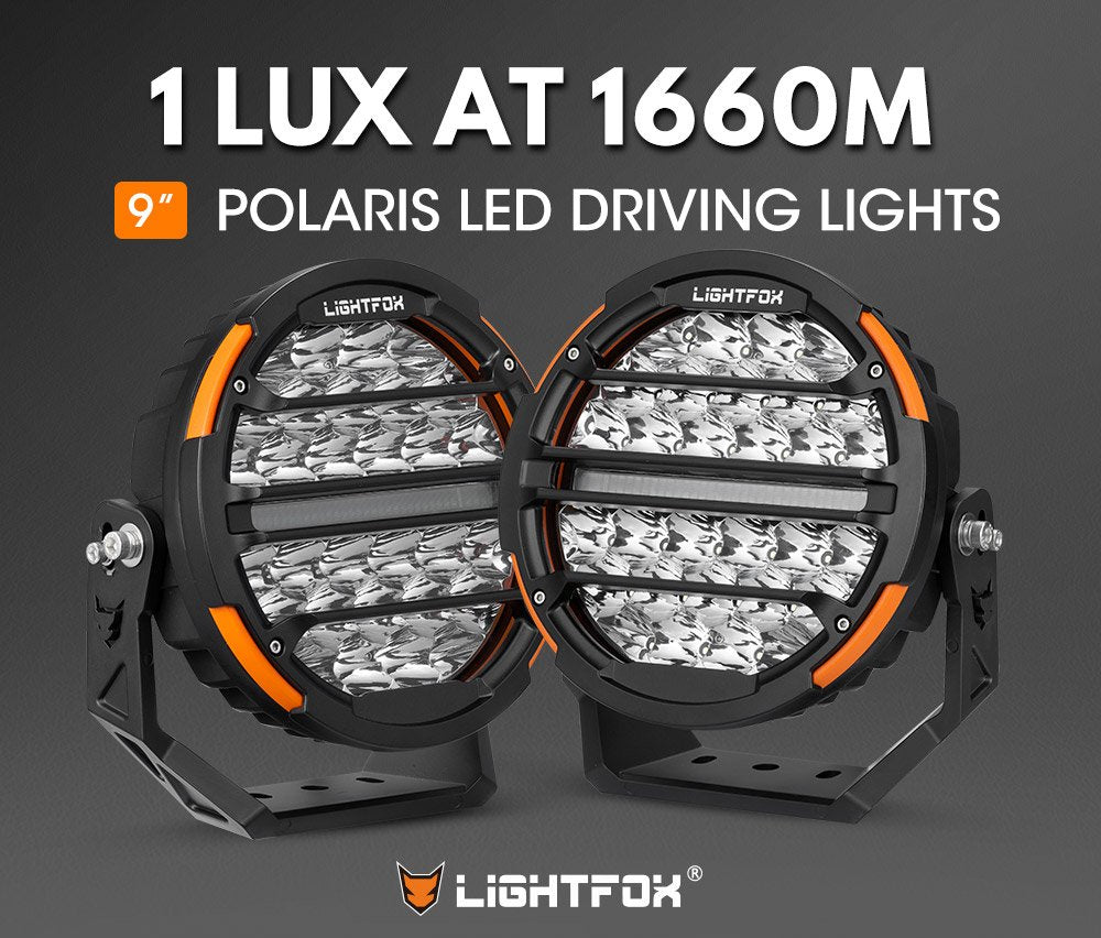 Lightfox Polaris 9inch 1Lux@1.66km IP68 14,708lumen