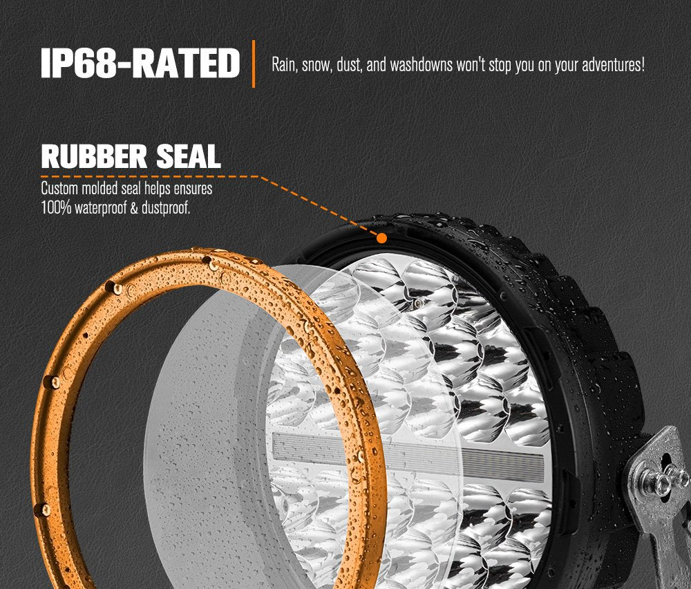 Lightfox Polaris 9inch 1Lux@1.66km IP68 14,708lumen