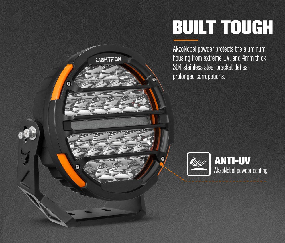 Lightfox Polaris 9inch 1Lux@1.66km IP68 14,708lumen