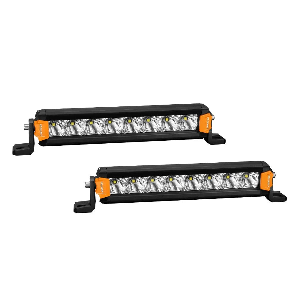 Lightfox Vega Series Pair 8inch Osram LED Light Bar 1Lux @349m 6,204 Lumens