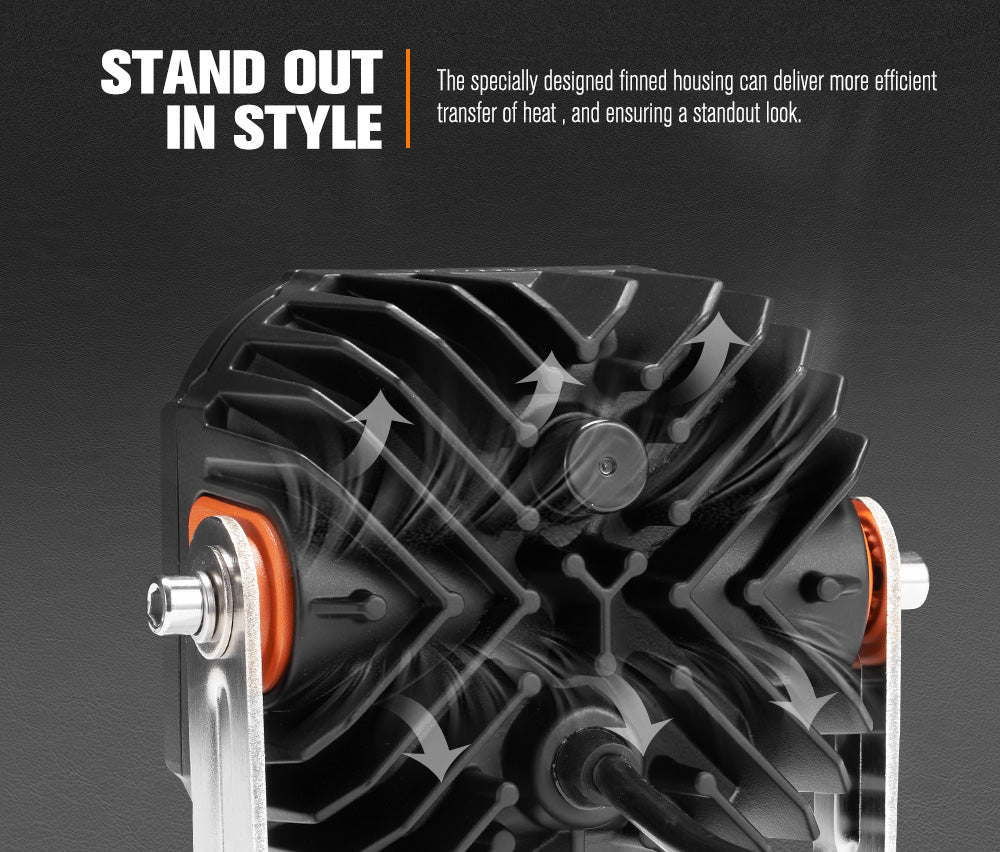 Lightfox Cygnus 5inch LED Work Light 1Lux@396m IP68 7,053 Lumens