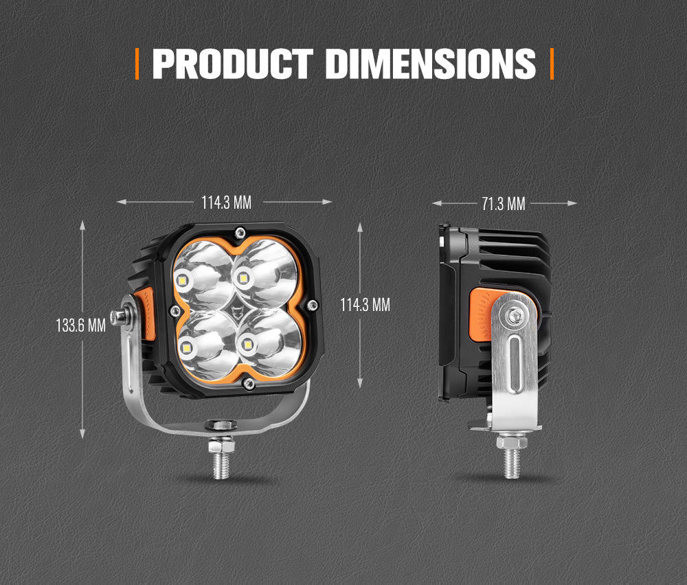 Lightfox Cygnus 5inch LED Work Light 1Lux@396m IP68 7,053 Lumens