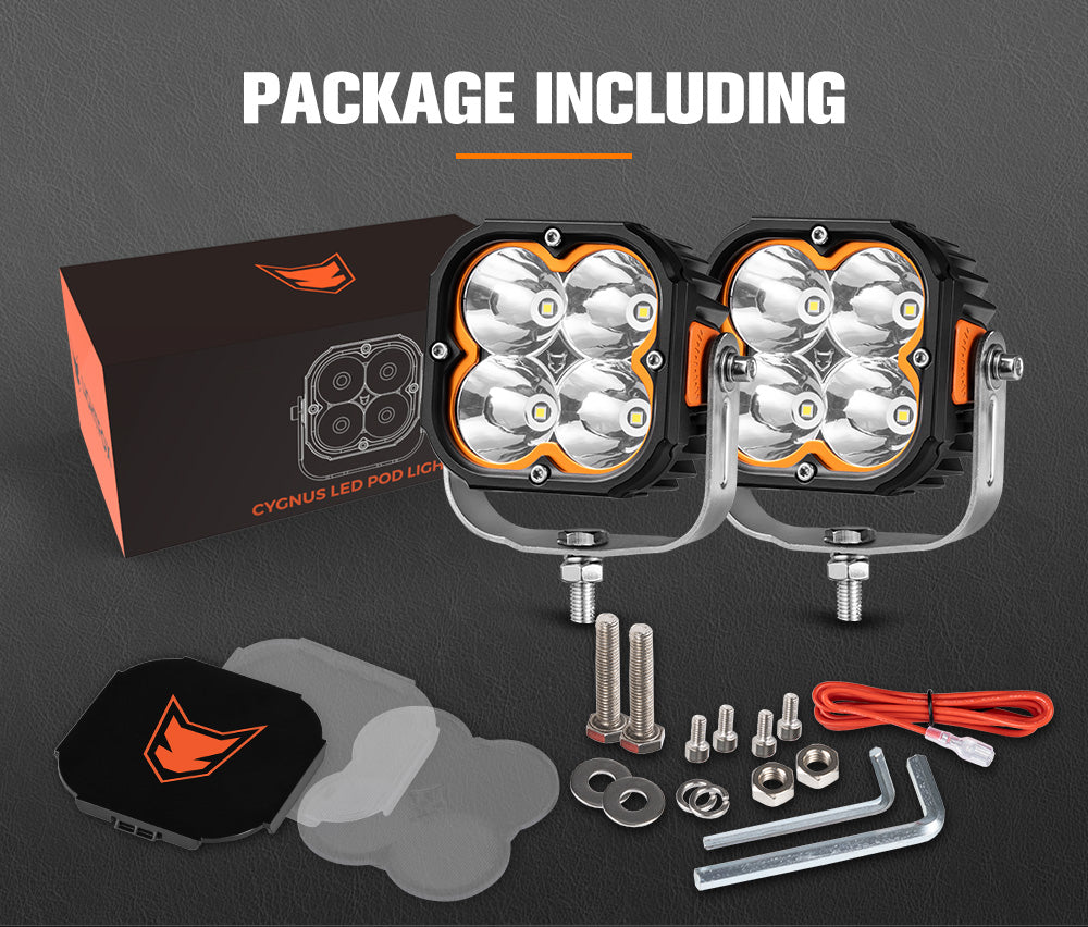 Lightfox Cygnus 5inch LED Work Light 1Lux@396m IP68 7,053 Lumens