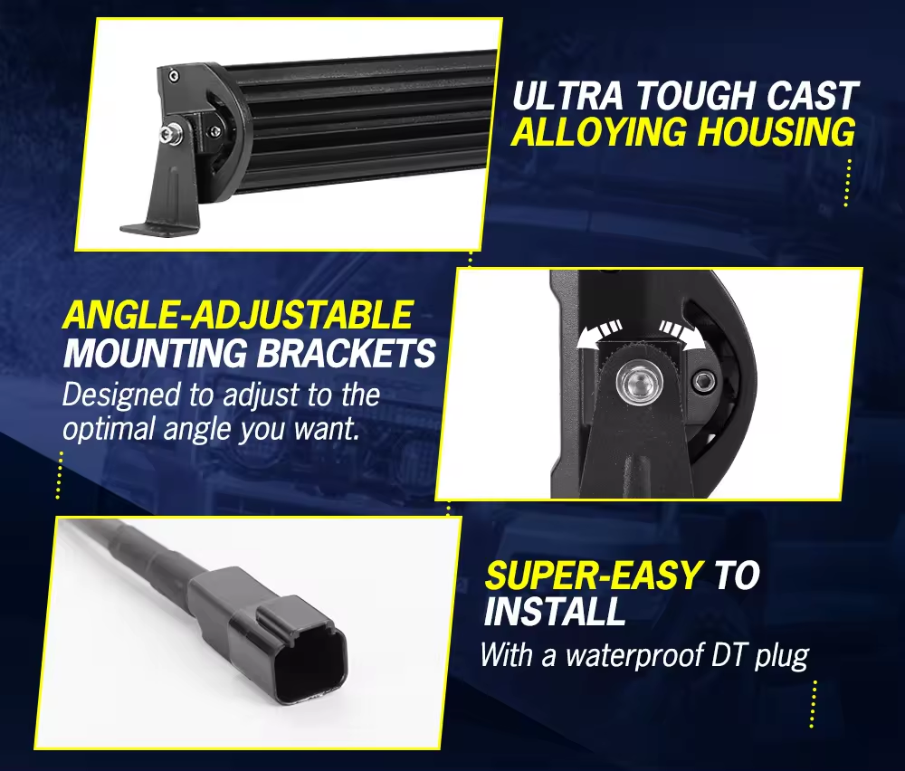 FIERYRED 50inch Led Light Bar 1 Lux @ 698M IP68 39,800 Lumens