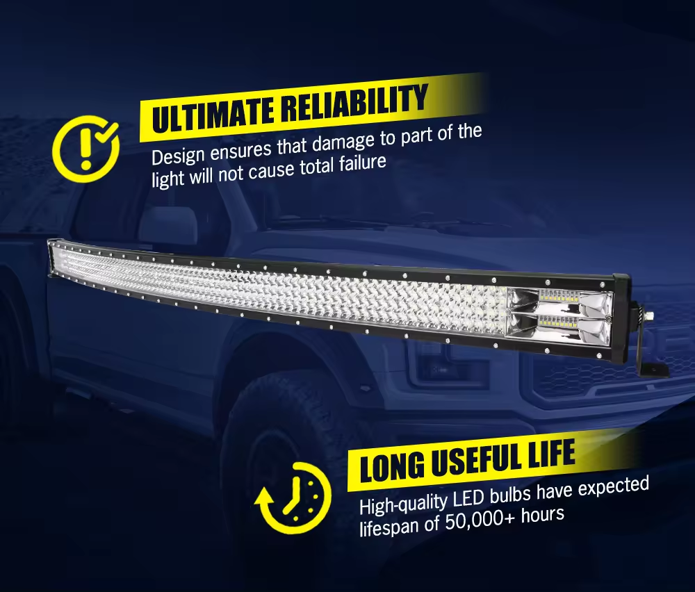FIERYRED 50inch Led Light Bar 1 Lux @ 698M IP68 39,800 Lumens