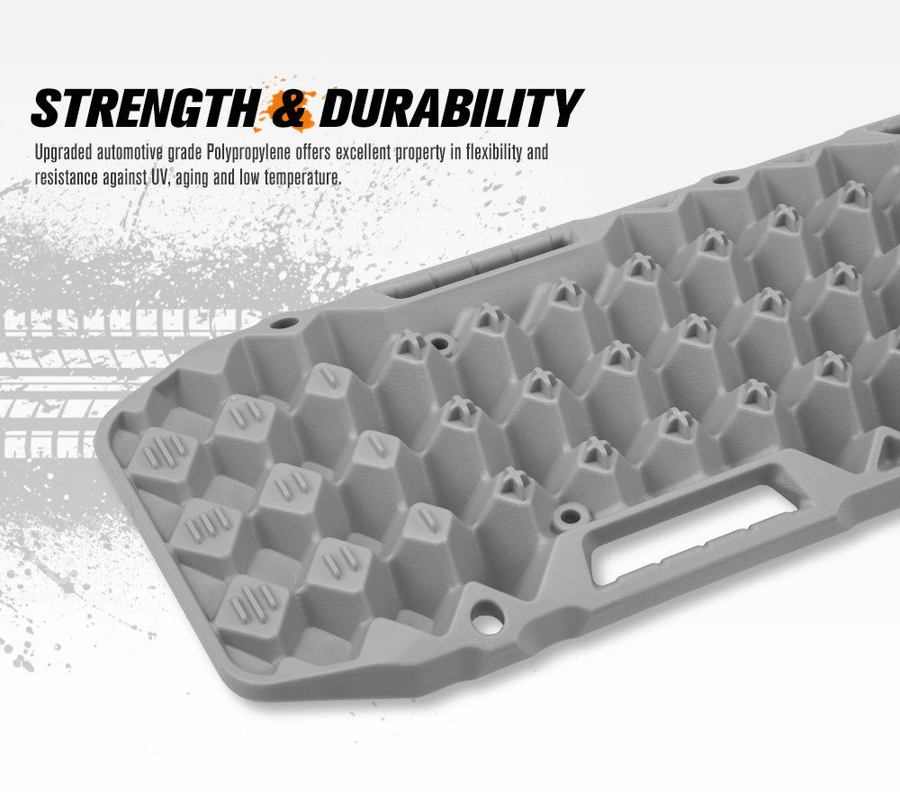 BUNKER INDUST Pair 10T Recovery Tracks - Grey