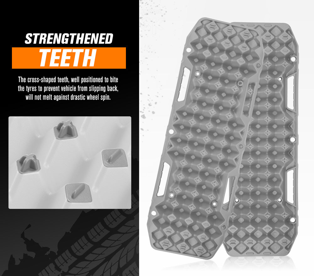 BUNKER INDUST Pair 10T Recovery Tracks - Grey