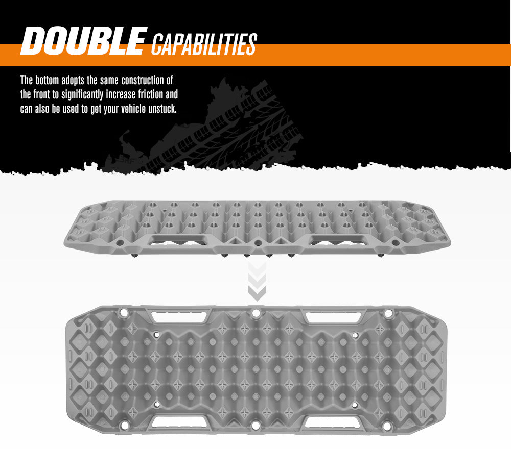 BUNKER INDUST Pair 10T Recovery Tracks - Grey