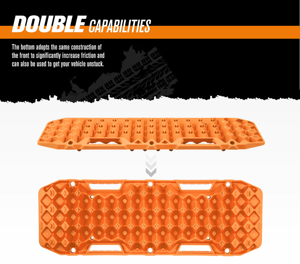 BUNKER INDUST Pair 10T Recovery Tracks - Orange