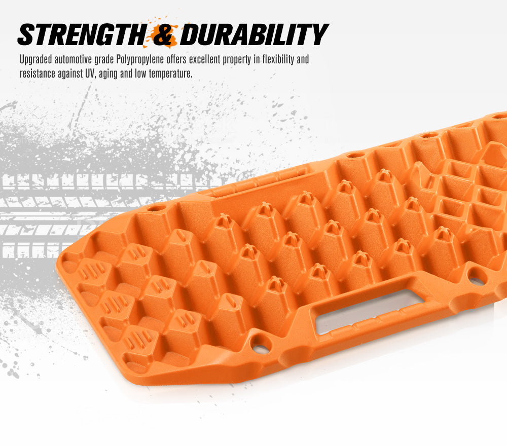 Bunker Indust Recovery Tracks Farm Jack Base 10T Board Sand Mud Snow OffRoad 4WD - Orange