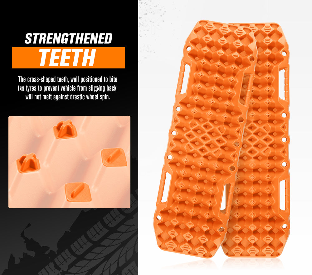 Bunker Indust Recovery Tracks Farm Jack Base 10T Board Sand Mud Snow OffRoad 4WD - Orange