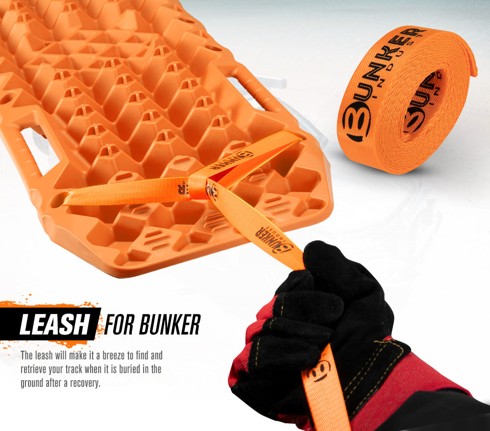 Bunker Indust Recovery Tracks Farm Jack Base 10T Board Sand Mud Snow OffRoad 4WD - Orange