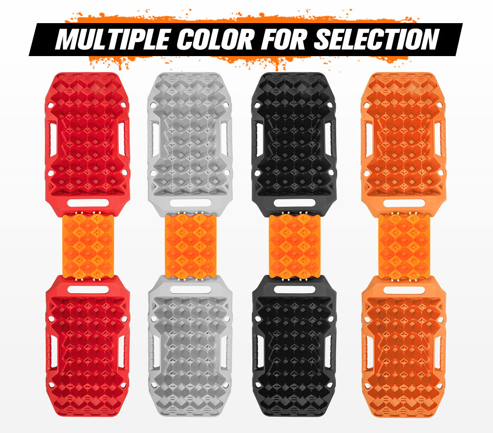 BUNKER INDUST 15Ton Mini Recovery Boards with Jack Base - Red