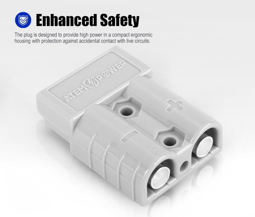 Atem Power 5 x Anderson Style Plug Connectors 50 AMP 12-24V 6AWG DC Power Tool