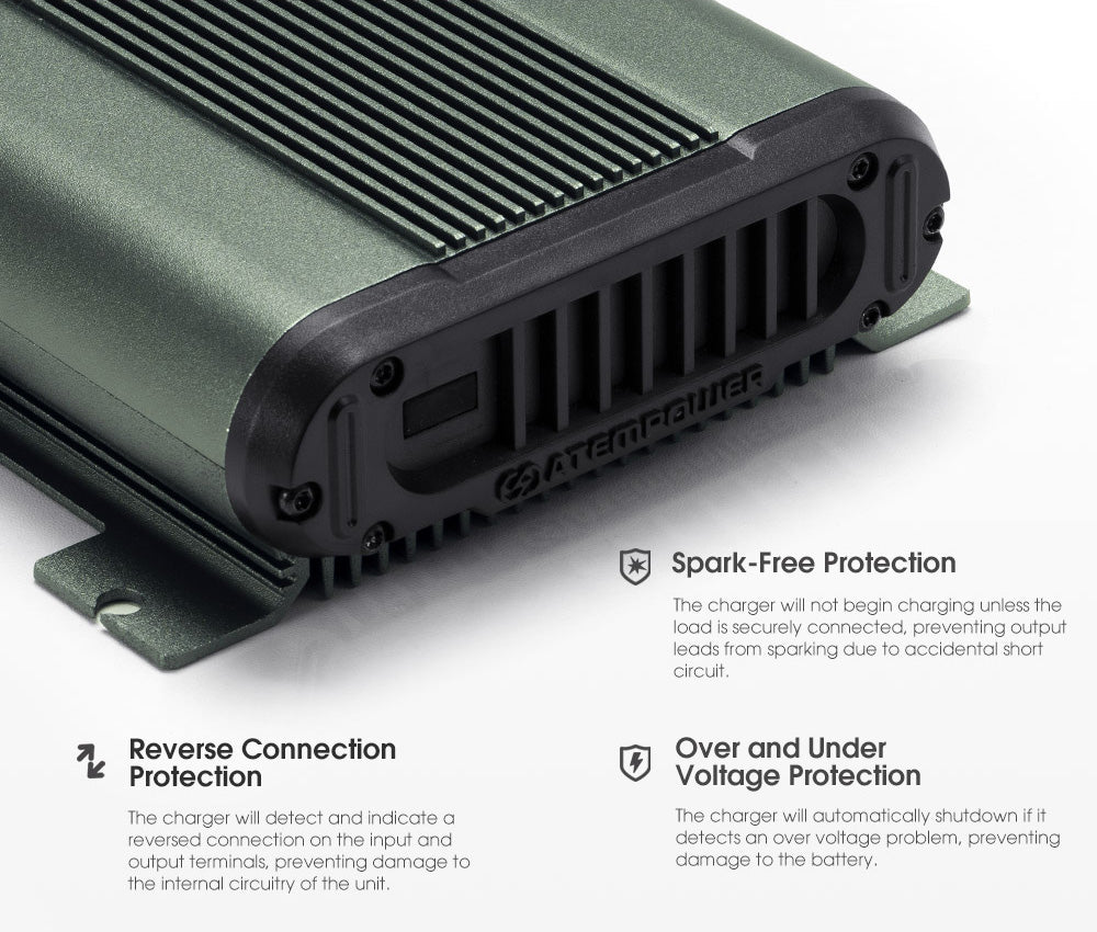 ATEM POWER 12V 25A DC To DC Battery Charger For Battery System Kit