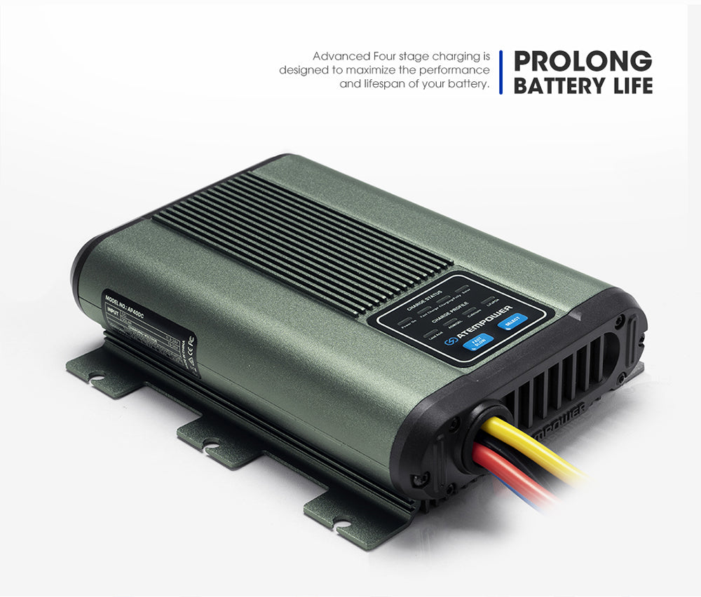 ATEM POWER 12V 25A DC To DC Battery Charger For Battery System Kit