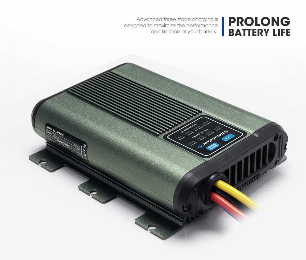 ATEM POWER 12V 40A DC to DC Battery Charger MPPT System Kit Isolator Dual Battery