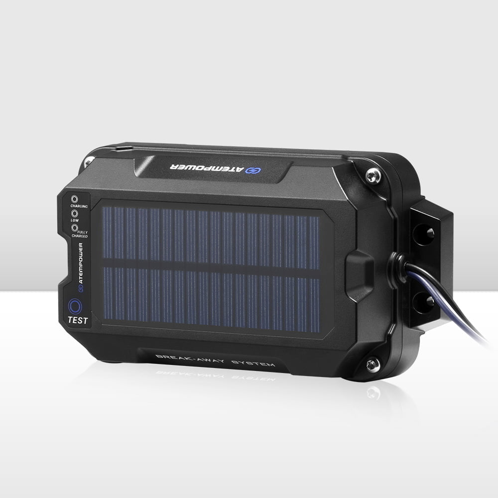 ATEM POWER Break Away System with Battery& Switch Solar Trailer Camper ...
