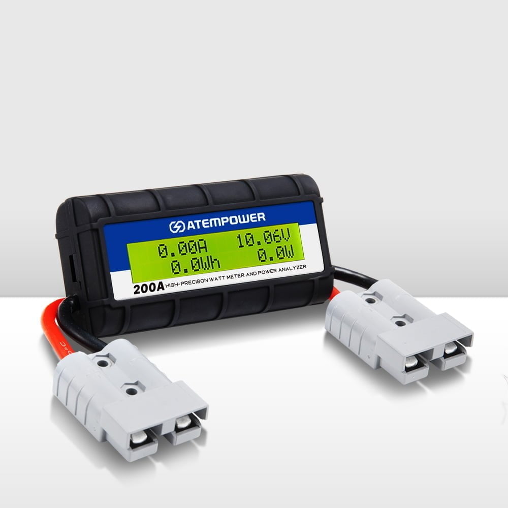 ATEM POWER 200 AMP Digital Volt Watt Meter Caravan Camping Solar 12V 4x4