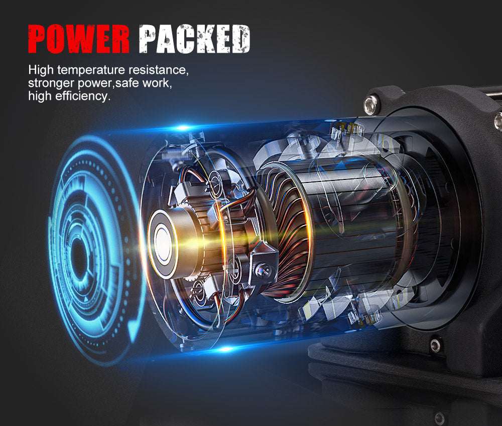 FIERYRED Electric Winch 13000LBS 12V Synthetic Rope