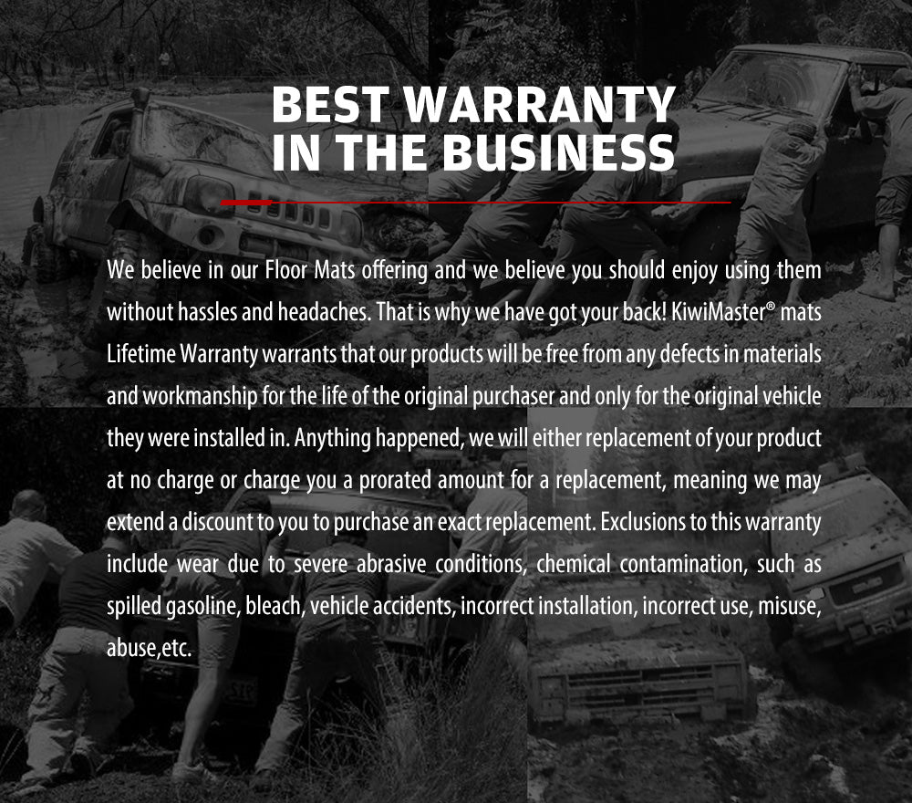 KIWI MASTER 3D TPE Car Floor Mats Fit Toyota Hilux Dual Cab Auto MY 2016 - NEW