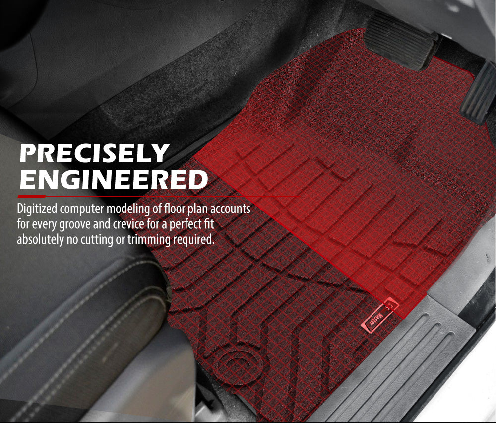 KIWI MASTER 3D TPE Car Floor Mats Fit Ford Everest 2015-2022