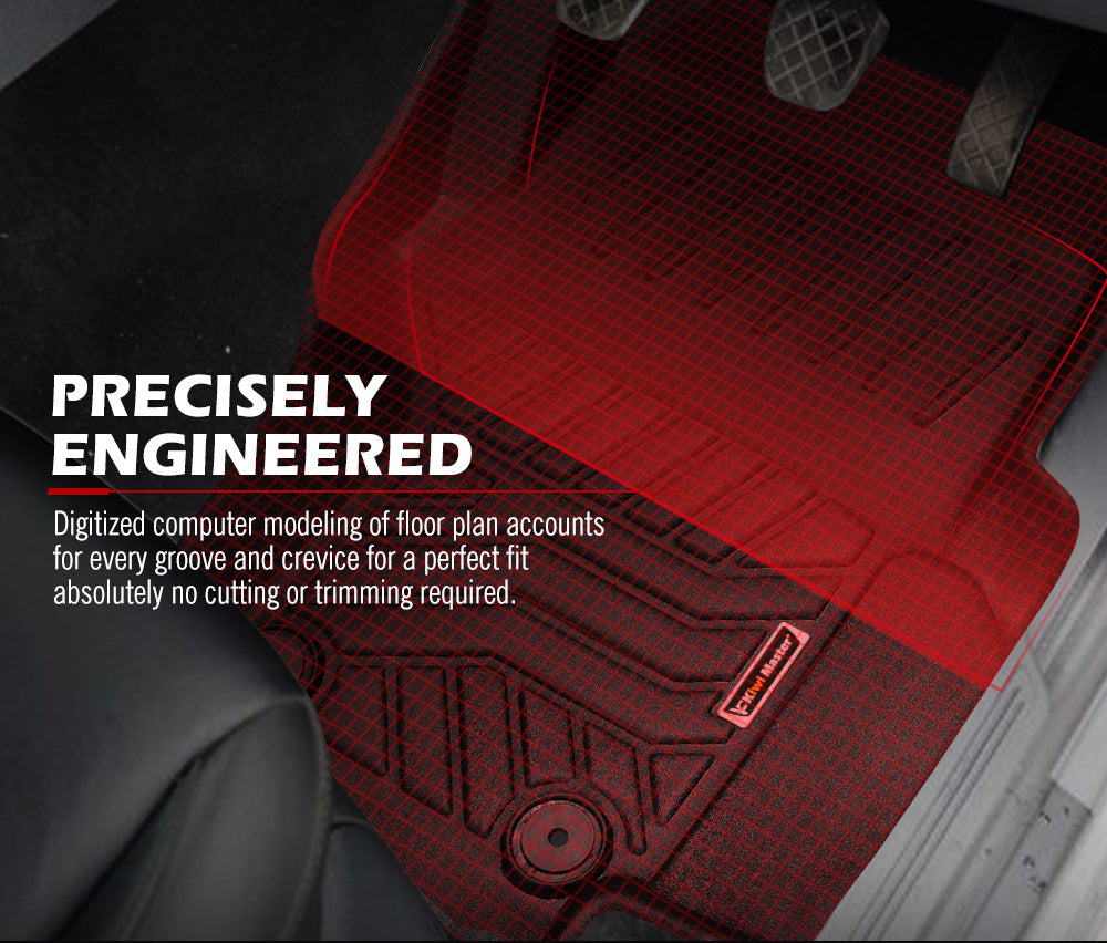 KIWI MASTER 3D TPE Car Floor Mats Liner fit VW Amarok 2011 - 2022