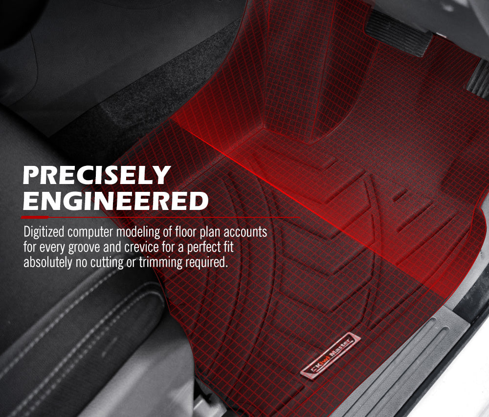 KIWI MASTER 3D TPE Car Floor Mats Liner Fit Mazda BT50 BT-50 Dual Cab 2011-MY2021