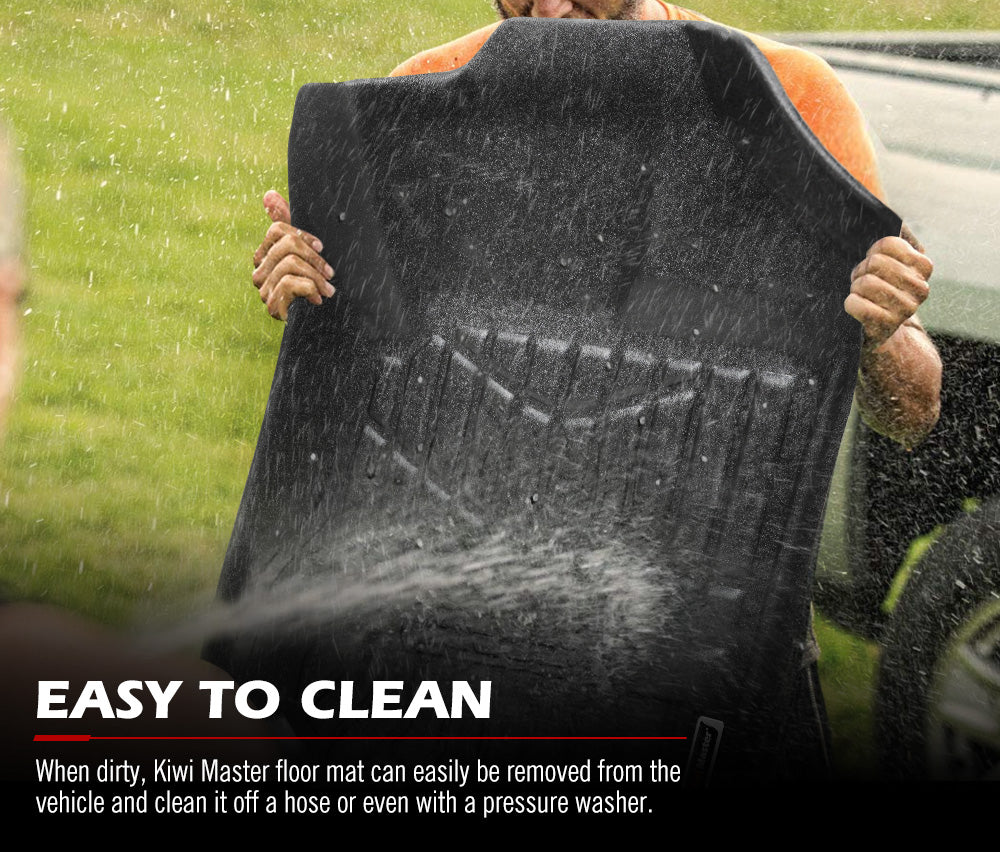 KIWI MASTER 3D TPE Car Floor Mats Liner Fit Mazda BT50 BT-50 Dual Cab 2011-MY2021