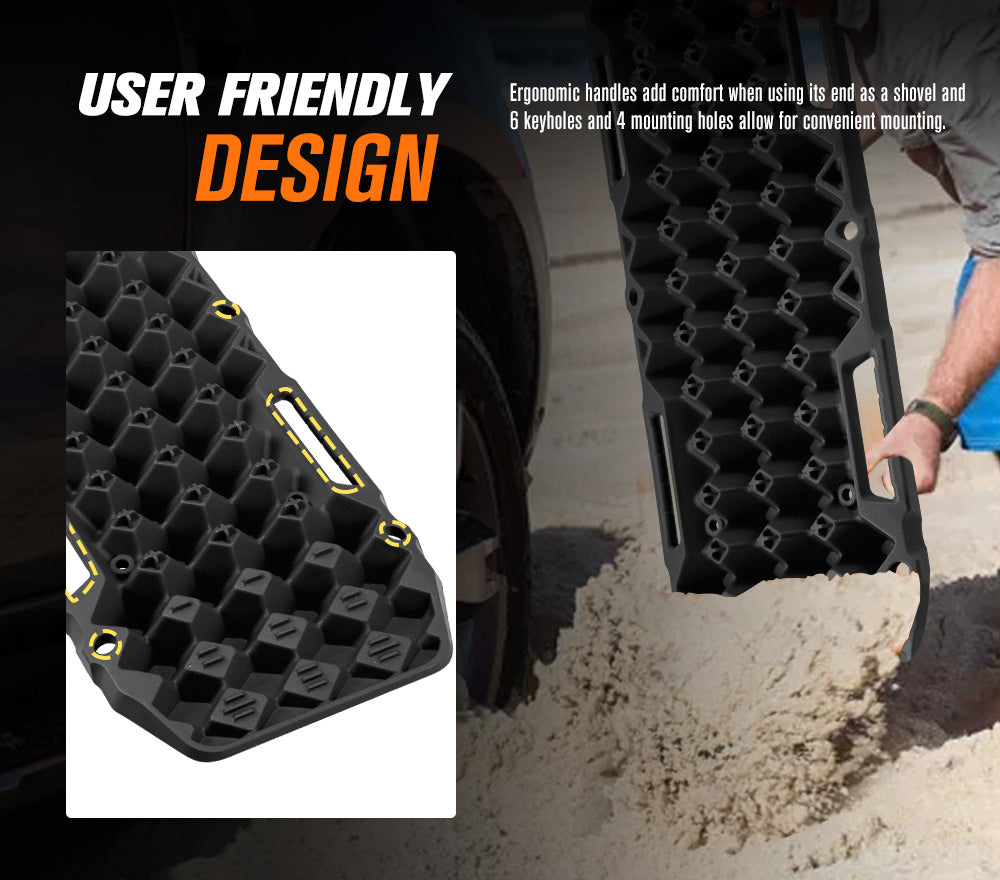 BUNKER INDUST Pair 10T Recovery Tracks - Black