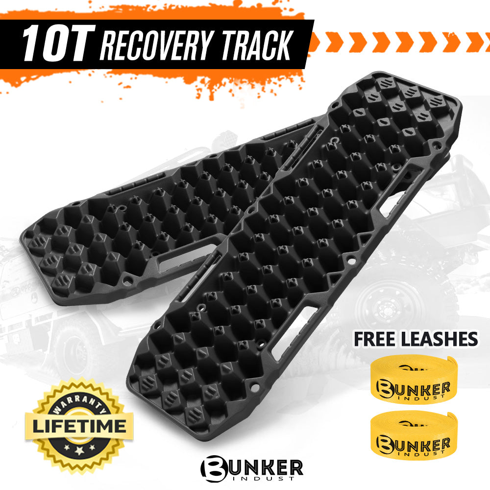 BUNKER INDUST Pair 10T Recovery Tracks - Black